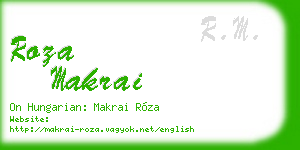 roza makrai business card