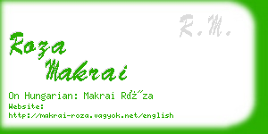 roza makrai business card